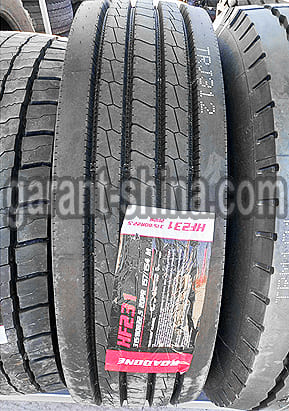Roadone HF231 (рулевая) 315/80 R22.5 157/154M 20PR - Фото протектора с этикеткой
